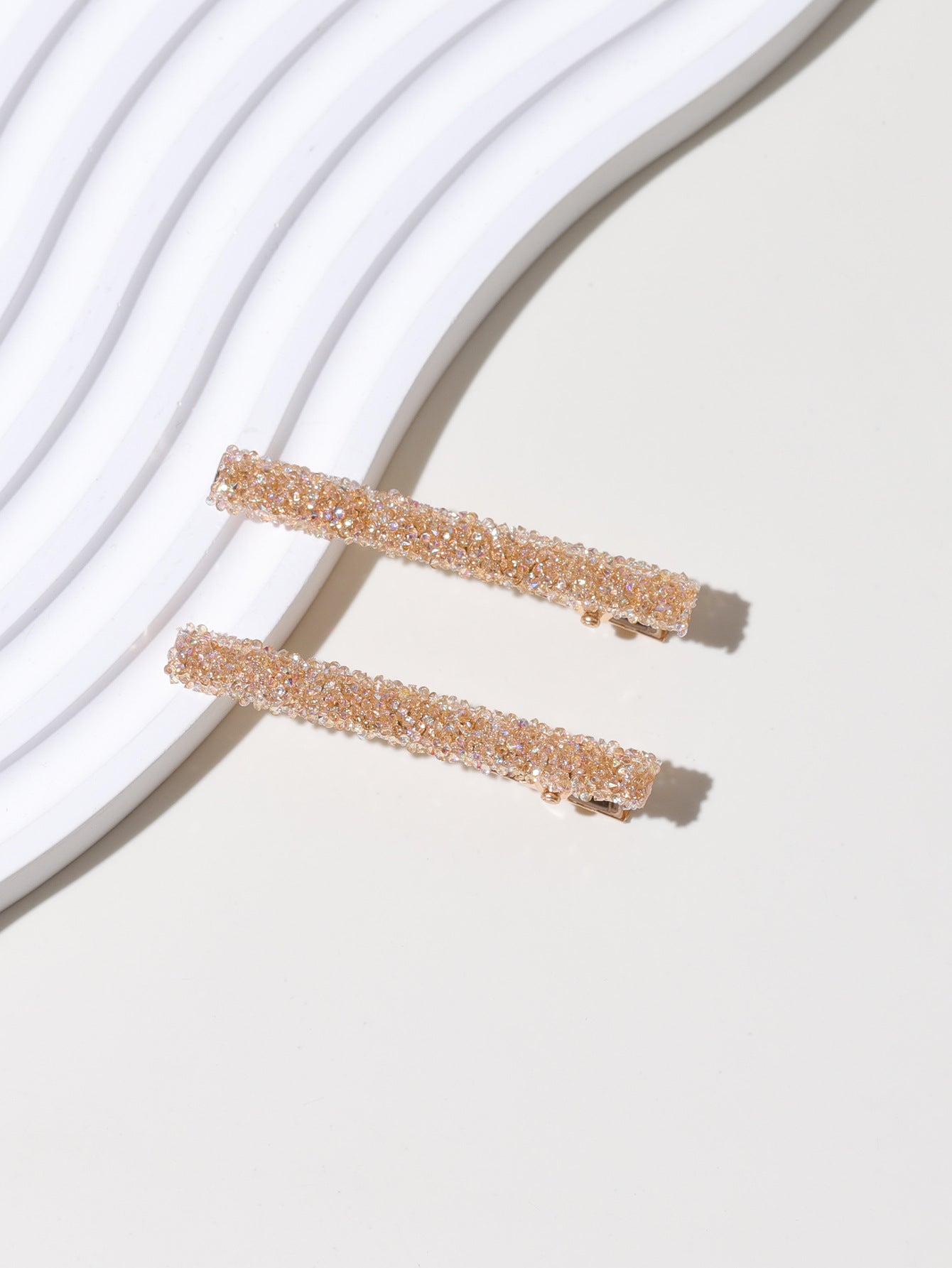 Wholesale New Simple and Fashionable One-word Duckbill Clip Internet Popular Full Diamond Super Flash Bangs Side Clip Hair Accessories Hair Clip